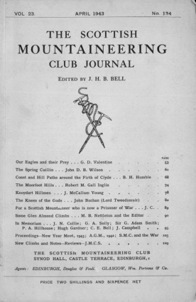 SMCJ Number 134 - Vol 23 - Apr 1943 cover